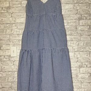 Old Navy Blue and White Tiered Sundress